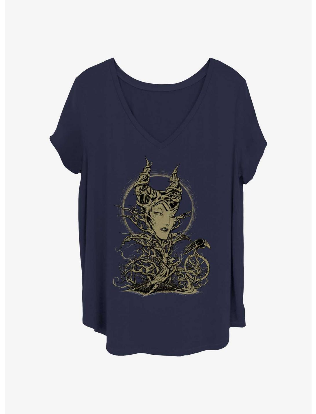 Disney Maleficent The Gift Giver Womens T-Shirt Plus Size, NAVY, hi-res