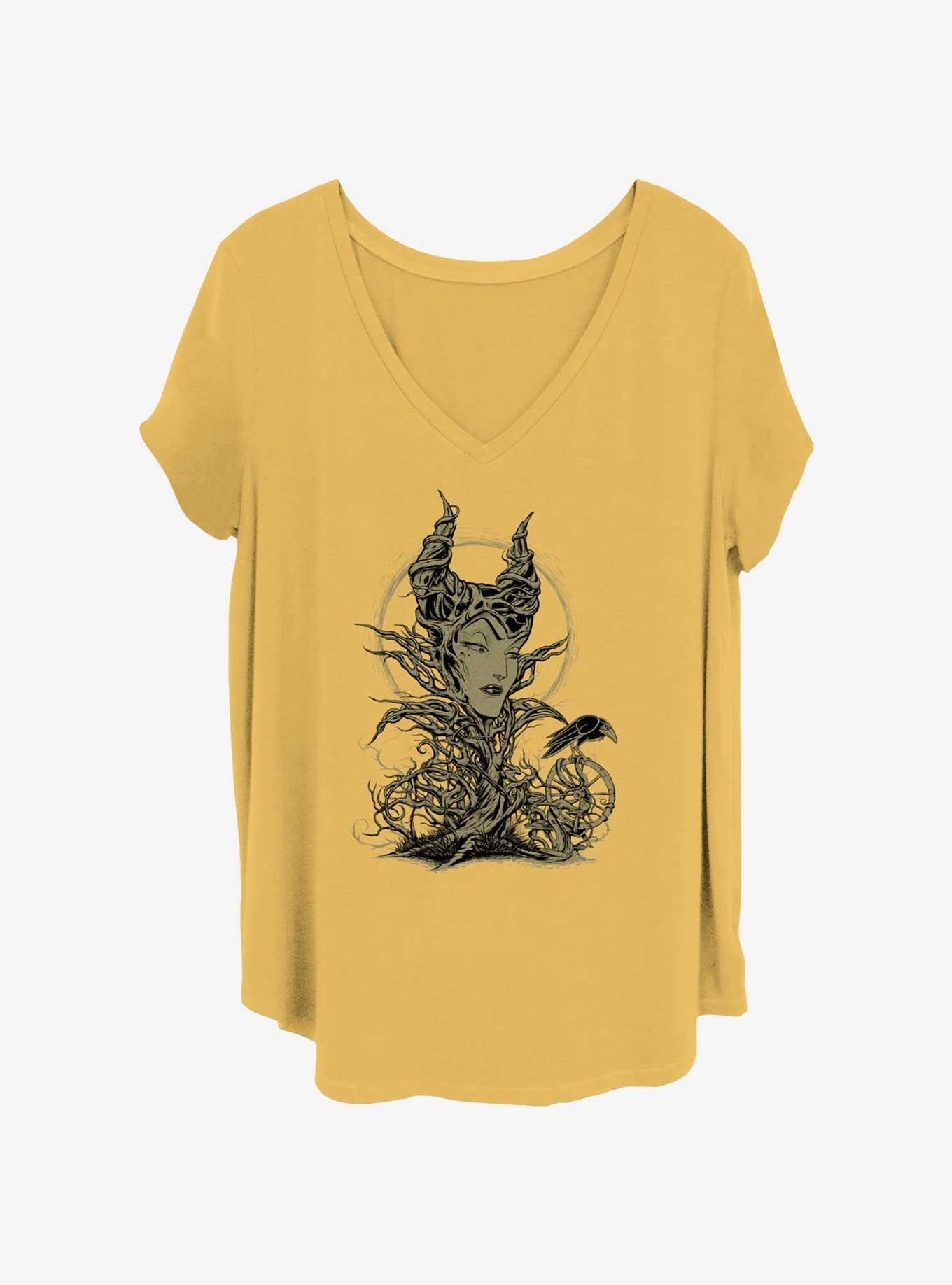 Disney Maleficent The Gift Giver Womens T-Shirt Plus Size, OCHRE, hi-res