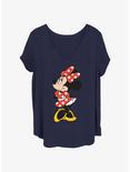 Disney Minnie Mouse Traditional Minnie Womens T-Shirt Plus Size, NAVY, hi-res