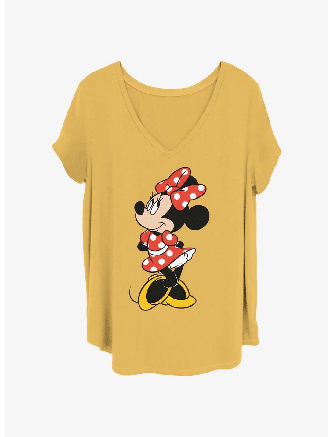 Disney Minnie Mouse Traditional Minnie Womens T-Shirt Plus Size, OCHRE, hi-res