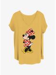 Disney Minnie Mouse Traditional Minnie Womens T-Shirt Plus Size, OCHRE, hi-res