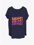 Disney Hocus Pocus Amuck Womens T-Shirt Plus Size, NAVY, hi-res