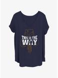 Star Wars The Mandalorian This Is The Way Womens T-Shirt Plus Size, NAVY, hi-res