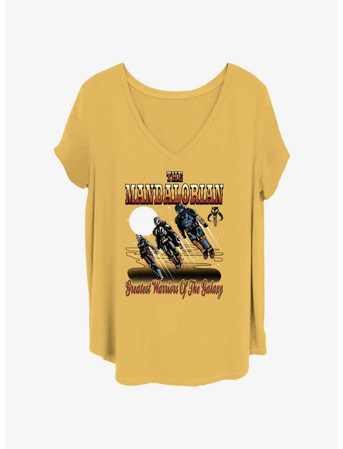 Star Wars The Mandalorian Greatest Warriors Womens T-Shirt Plus Size, OCHRE, hi-res