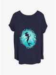 Disney The Little Mermaid Ariel's Grotto Womens T-Shirt Plus Size, NAVY, hi-res