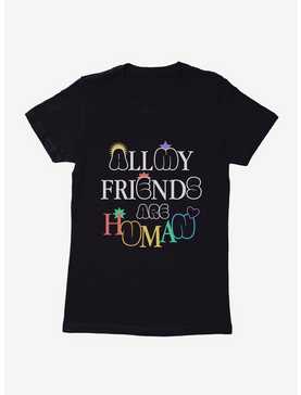 Pride All My Friends Are Human Womens T-Shirt, , hi-res
