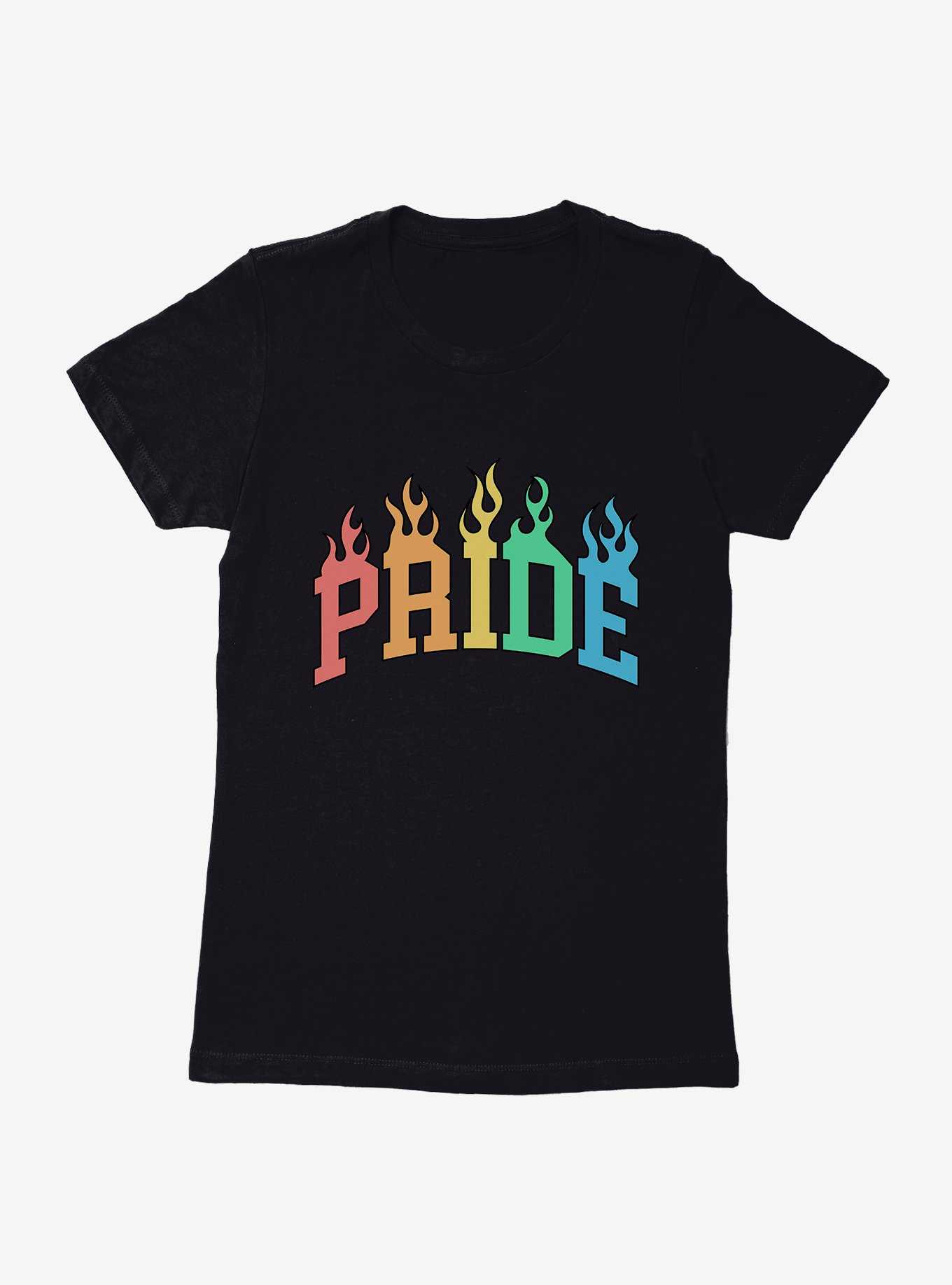 Pride Collegiate Pride Flames Womens T-Shirt, , hi-res