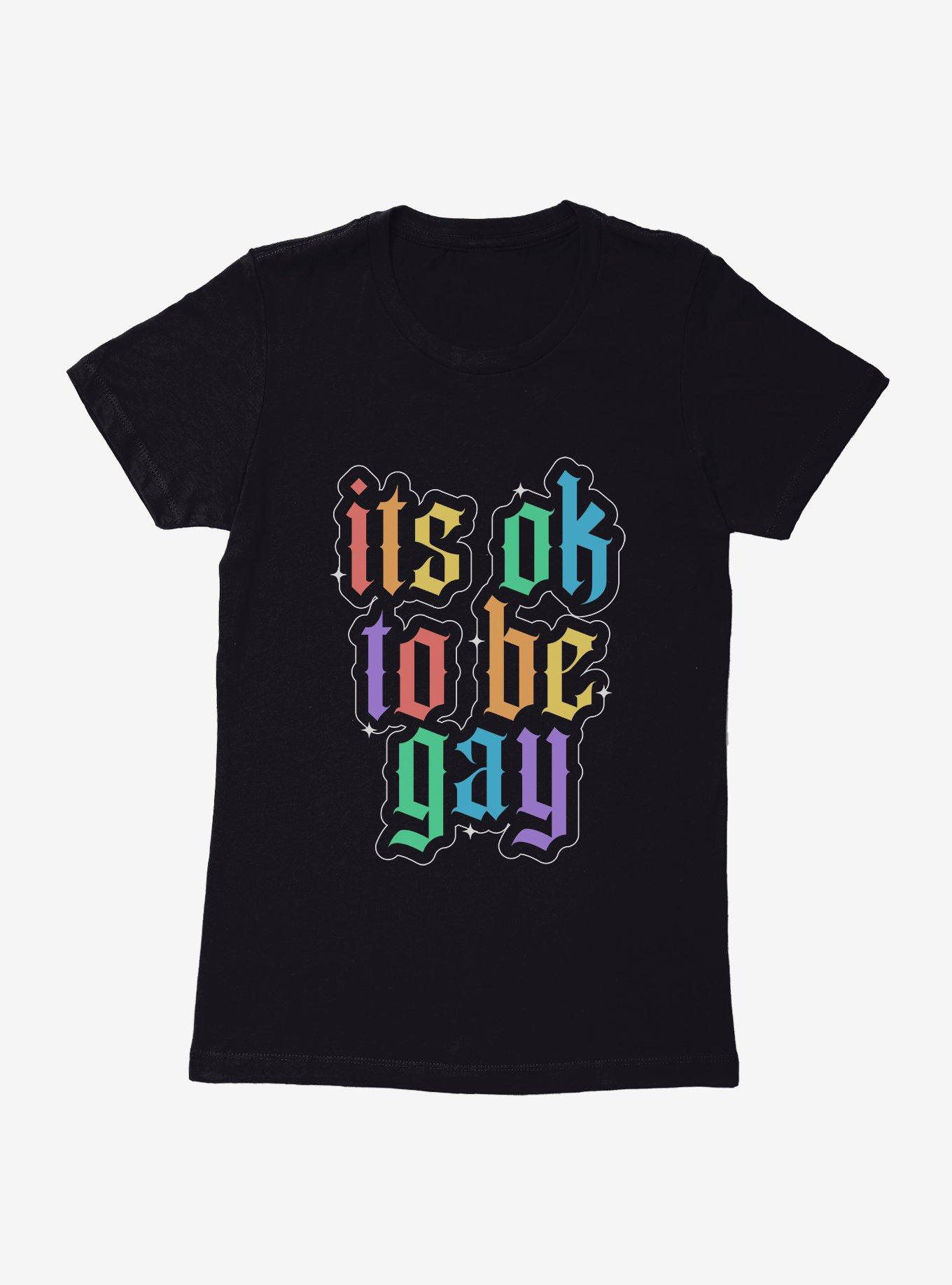 Pride It's Ok To Be Gay Womens T-Shirt, , hi-res