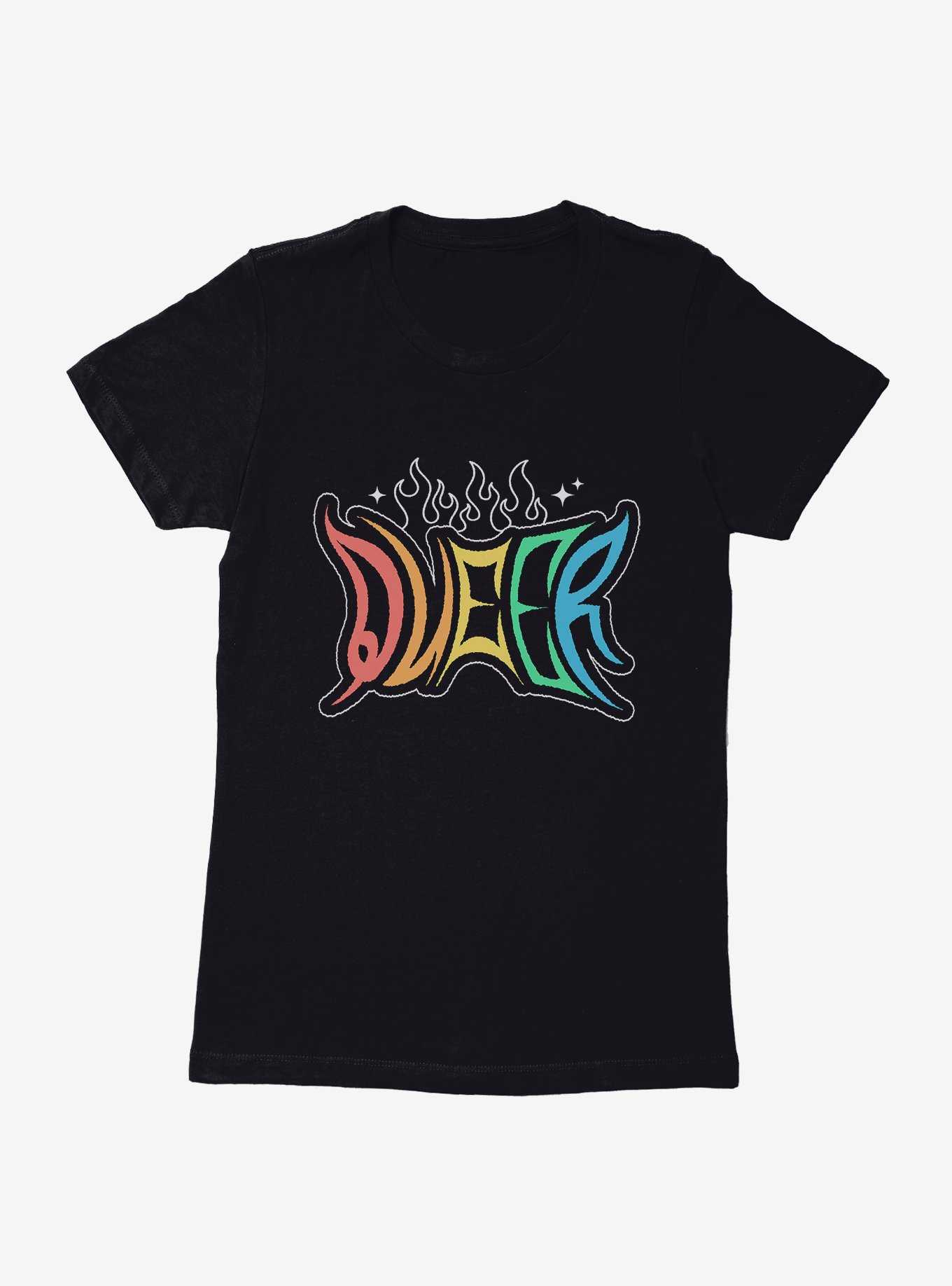 Pride Queer Flames Womens T-Shirt, , hi-res