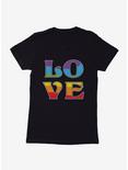 Pride Love Rainbow Womens T-Shirt, BLACK, hi-res