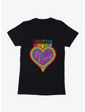 Pride Be Proud Heart Sparkles Womens T-Shirt, , hi-res
