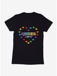 Pride Queer Hearts Womens T-Shirt, BLACK, hi-res