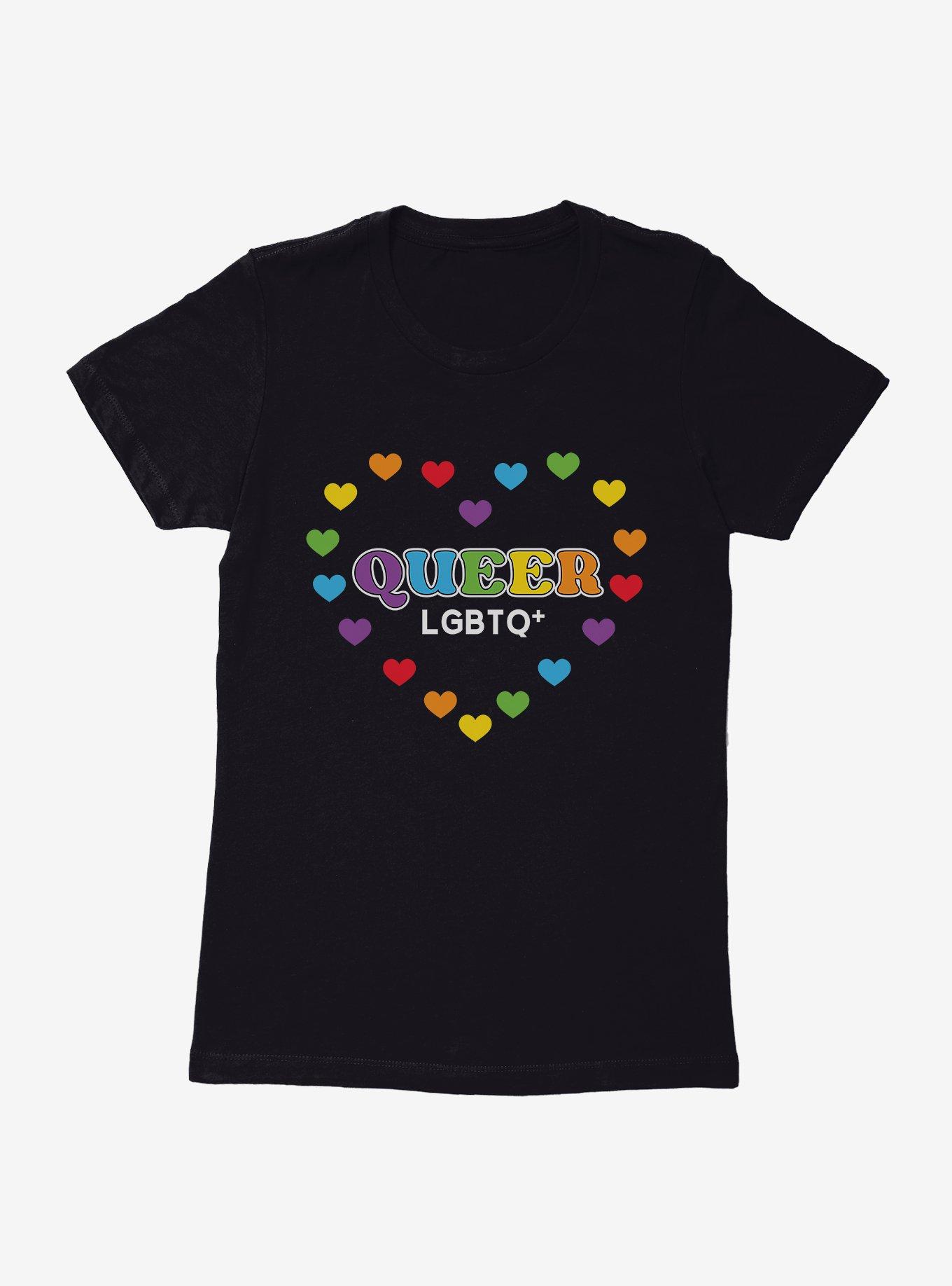 Pride Queer Hearts Womens T-Shirt, , hi-res