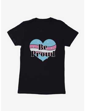 Pride Be Proud Heart Transgender Colors Womens T-Shirt, , hi-res