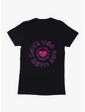 Pride Bisexual Heart Love Who You Want Womens T-Shirt, , hi-res