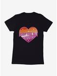 Pride Born This Way Lesbian Heart Womens T-Shirt, BLACK, hi-res