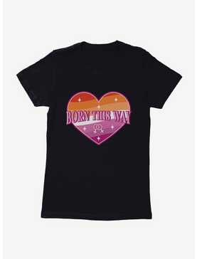 Pride Born This Way Lesbian Heart Womens T-Shirt, , hi-res