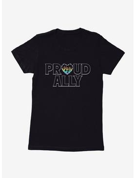Pride Proud Ally Flames Womens T-Shirt, , hi-res