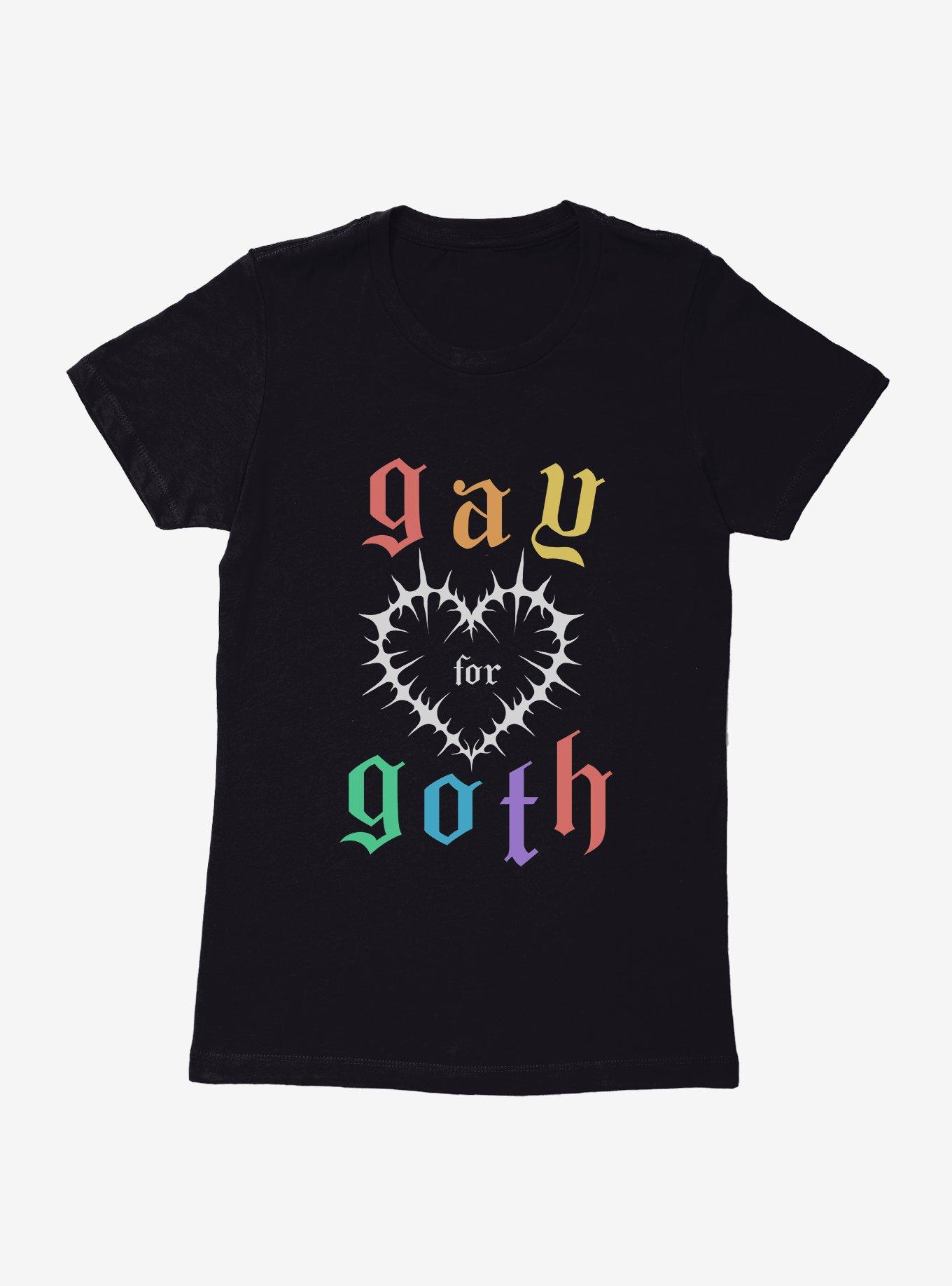 Pride Gay For Goth Womens T-Shirt, , hi-res