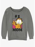 Garfield #1 Mom Womens Slouchy Sweatshirt, GRAY HTR, hi-res