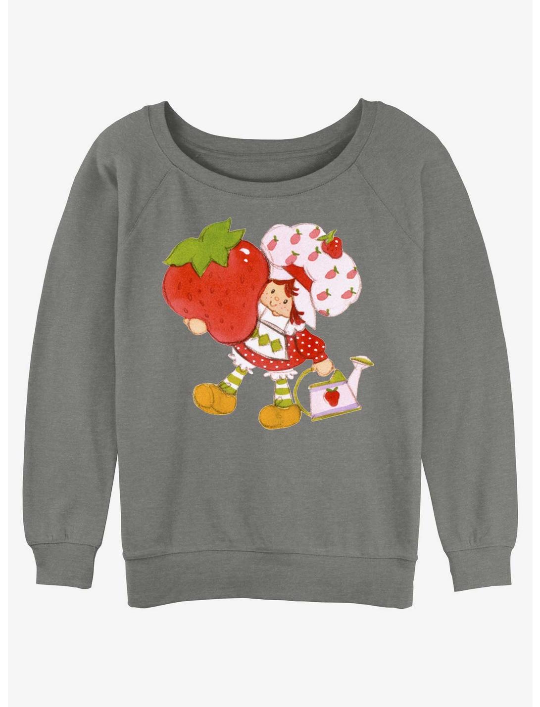 Strawberry Shortcake Berry Special Womens Slouchy Sweatshirt, GRAY HTR, hi-res