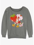 Strawberry Shortcake Berry Special Womens Slouchy Sweatshirt, GRAY HTR, hi-res