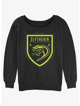 Harry Potter Slytherin Crest Womens Slouchy Sweatshirt, , hi-res