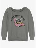 Ted Lasso Biscuit Boss Womens Slouchy Sweatshirt, GRAY HTR, hi-res