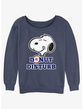 Peanuts Snoopy Donut Disturb Womens Slouchy Sweatshirt, , hi-res