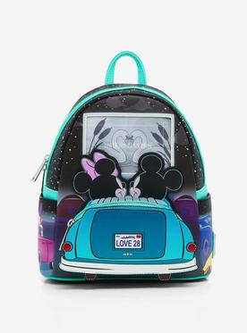 Loungefly Disney Mickey Mouse & Minnie Mouse Drive-In Mini Backpack