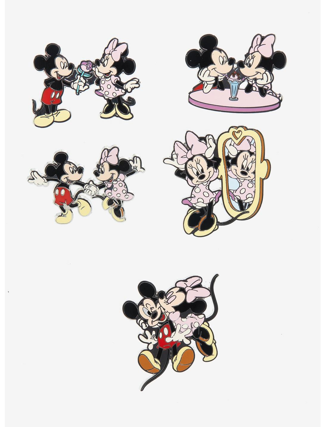 Loungefly Disney Mickey Mouse & Minnie Mouse Date Night Blind Box Enamel Pin, , hi-res