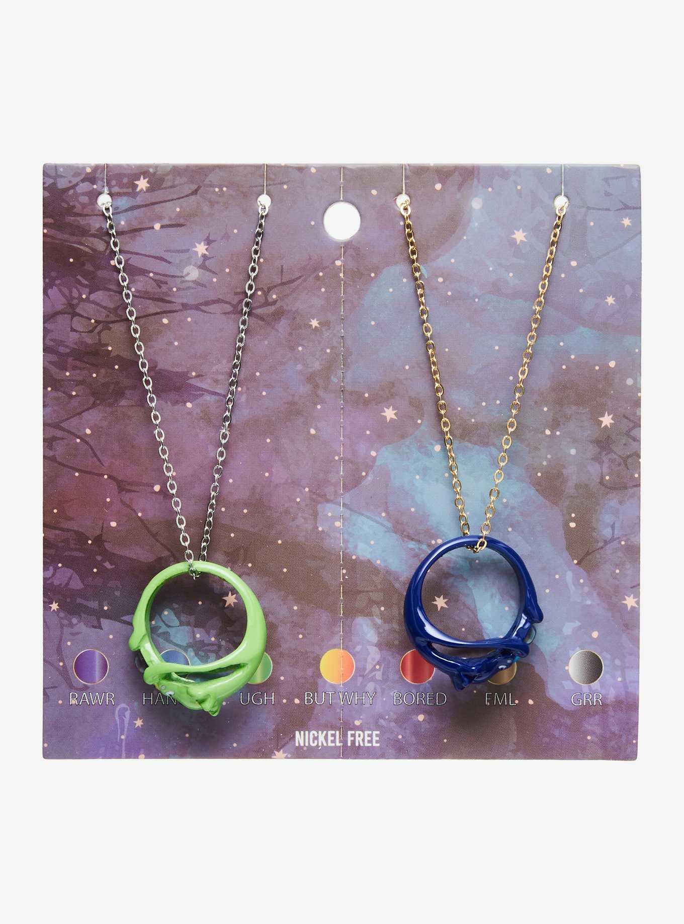 Mystical Creature Mood Ring Best Friend Necklace Set, , hi-res