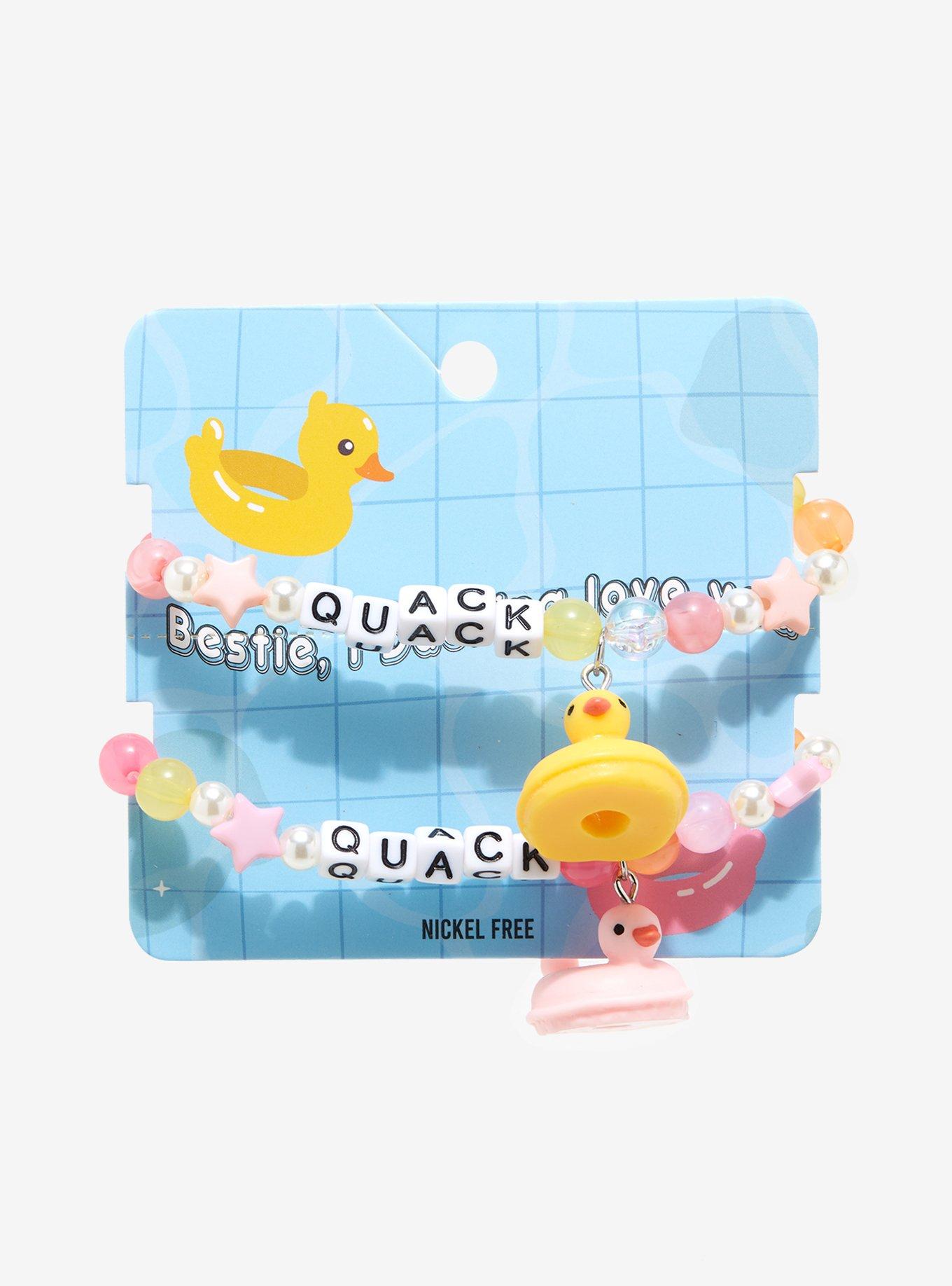 Rubber Duck Best Friend Beaded Bracelet Set, , hi-res