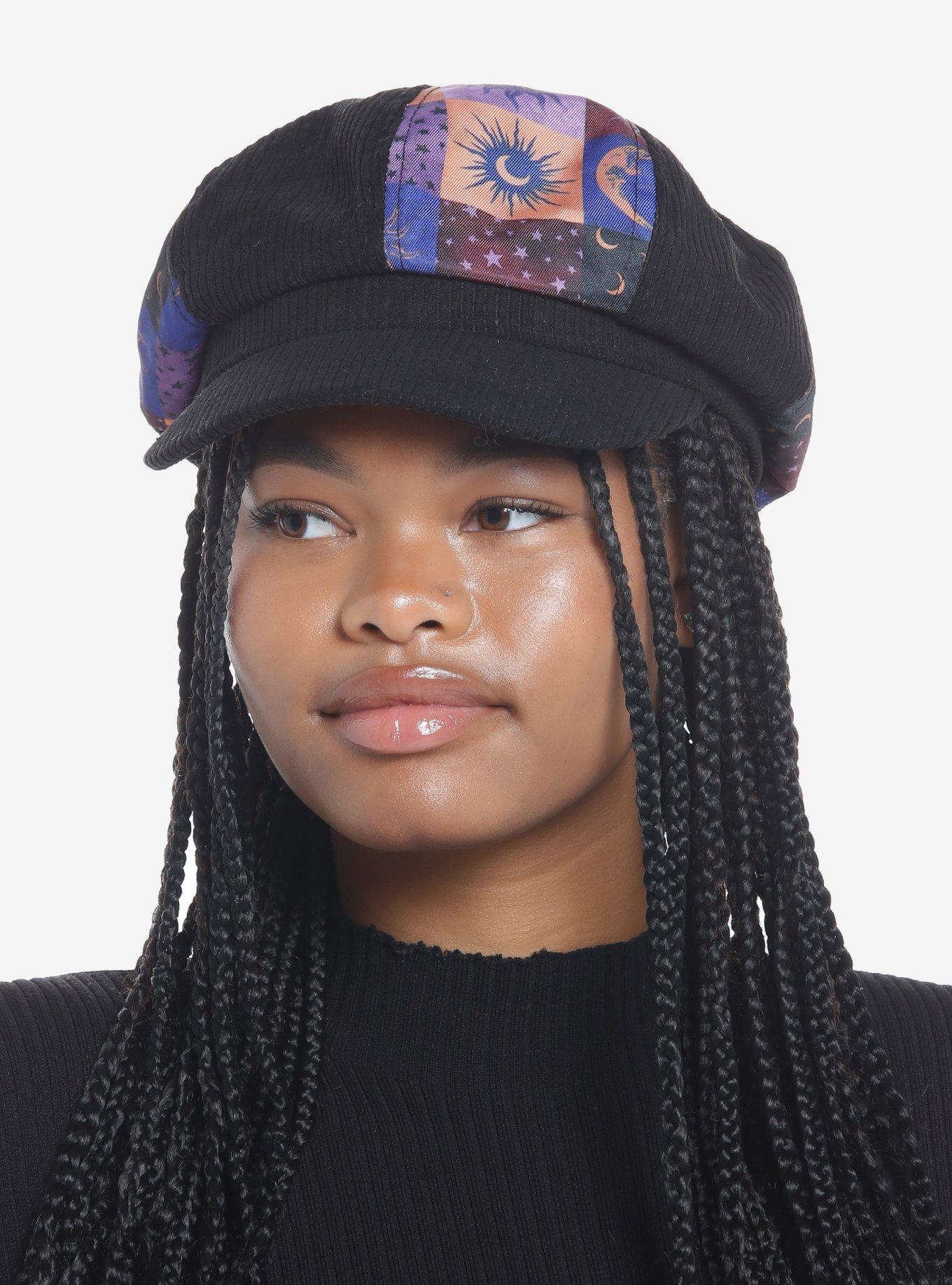 Celestial Patchwork Cabbie Hat, , hi-res