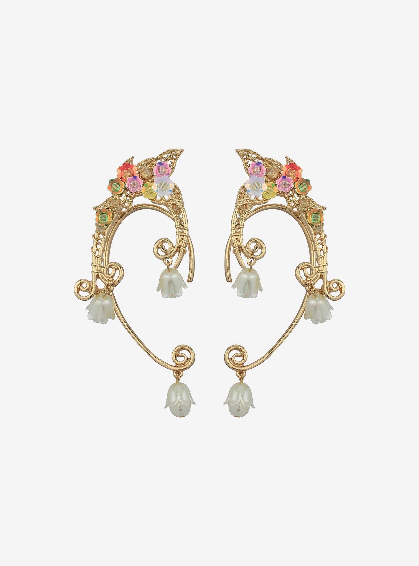 Sweet Society Flower Fairy Elf Ear Cuff Set