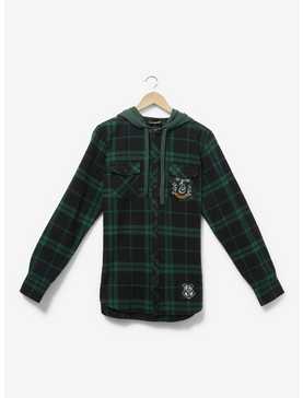 Harry Potter Slytherin Hooded Flannel - BoxLunch Exclusive, , hi-res