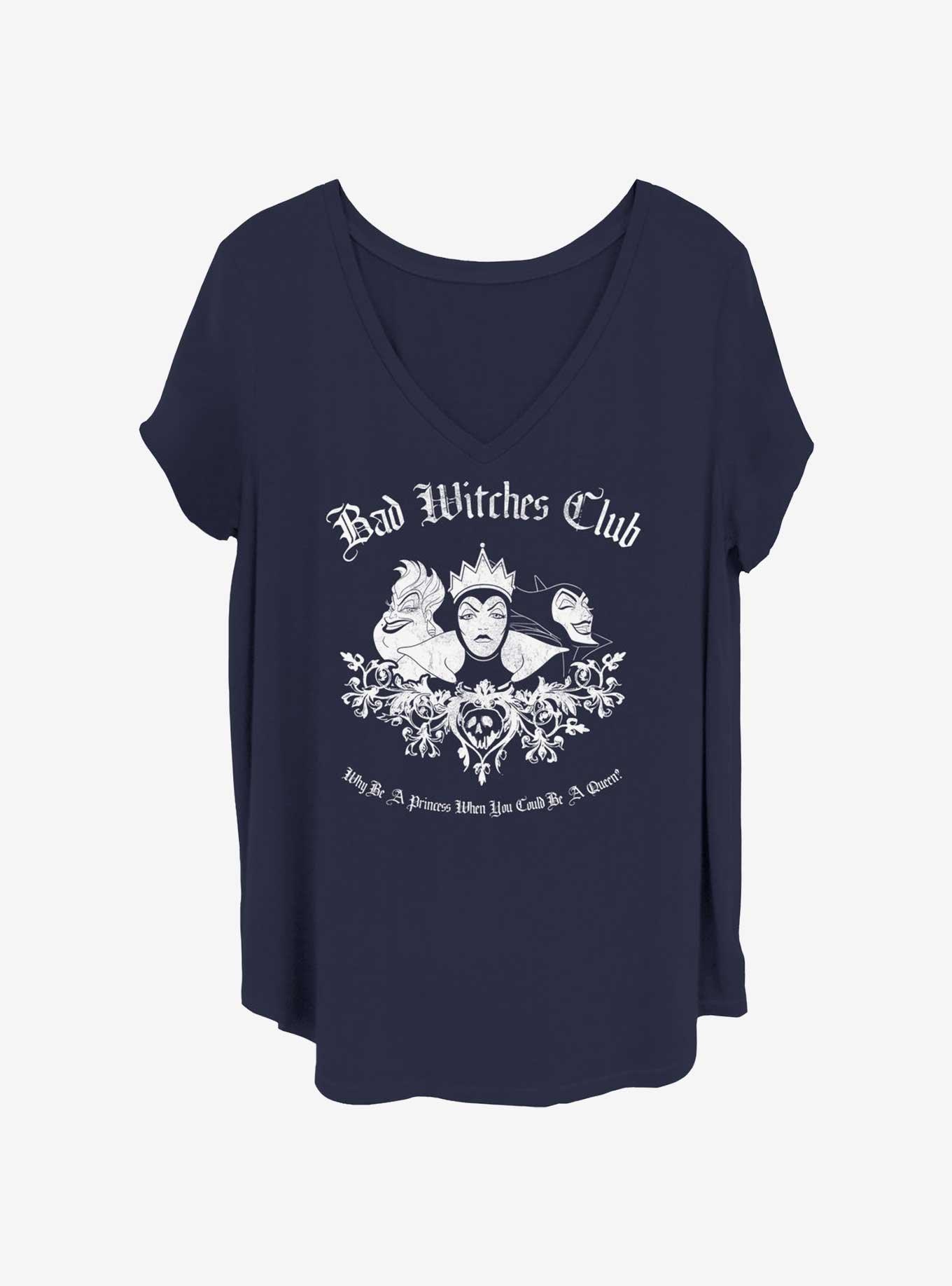 Disney Villains Bad Witch Club Womens T-Shirt Plus Size