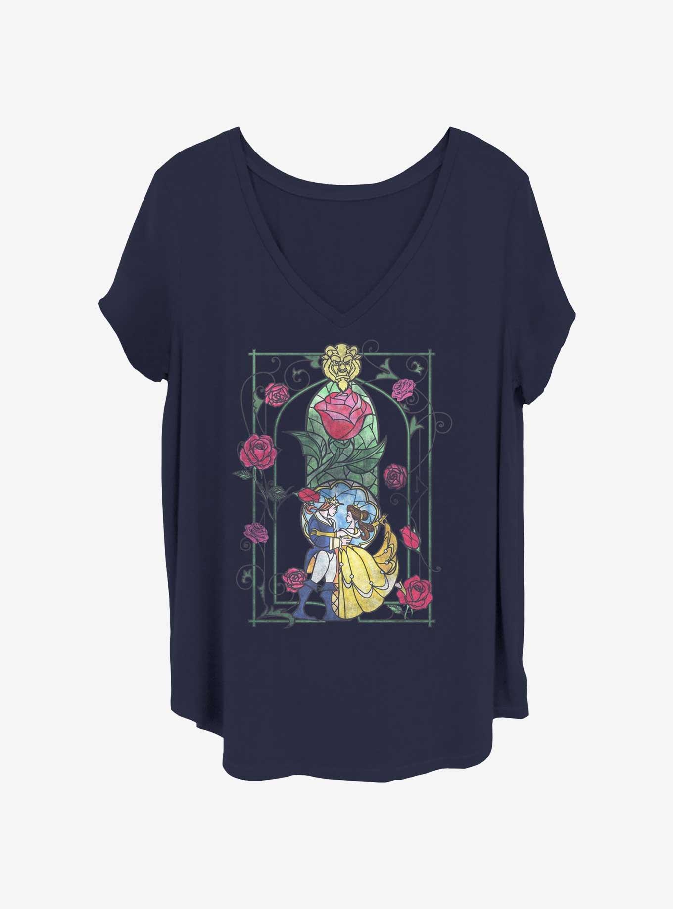 Disney Beauty and the Beast Beauty Dance Womens T-Shirt Plus Size