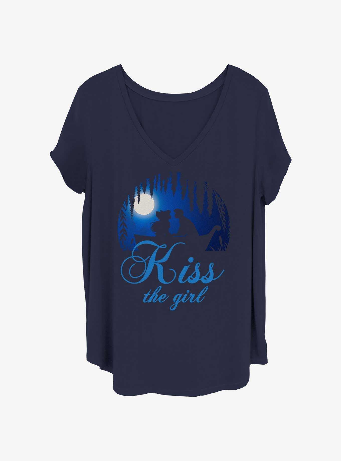 Disney The Little Mermaid Kiss The Girl Womens T-Shirt Plus Size, , hi-res