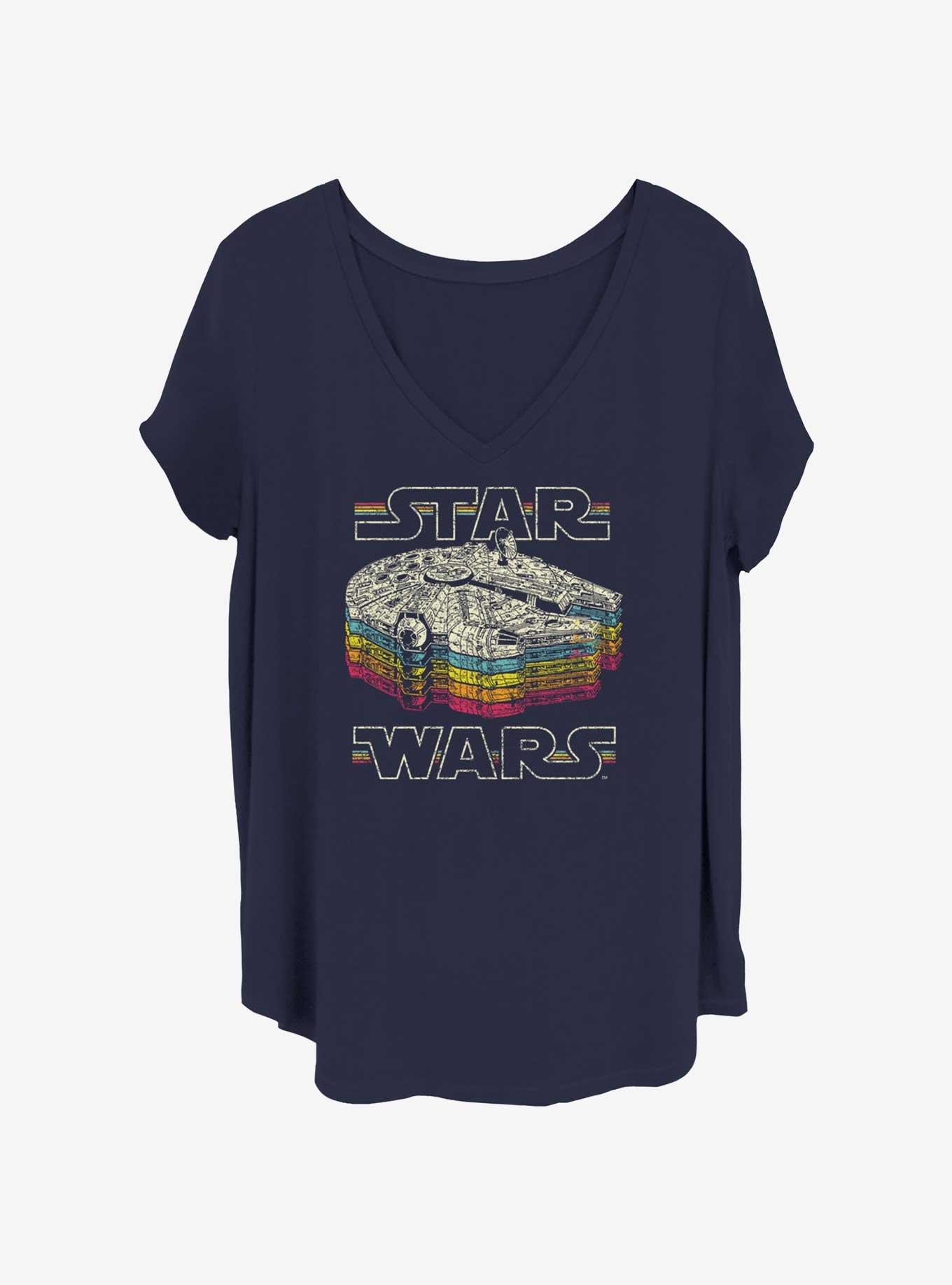 Star Wars Retro Color Womens T-Shirt Plus Size