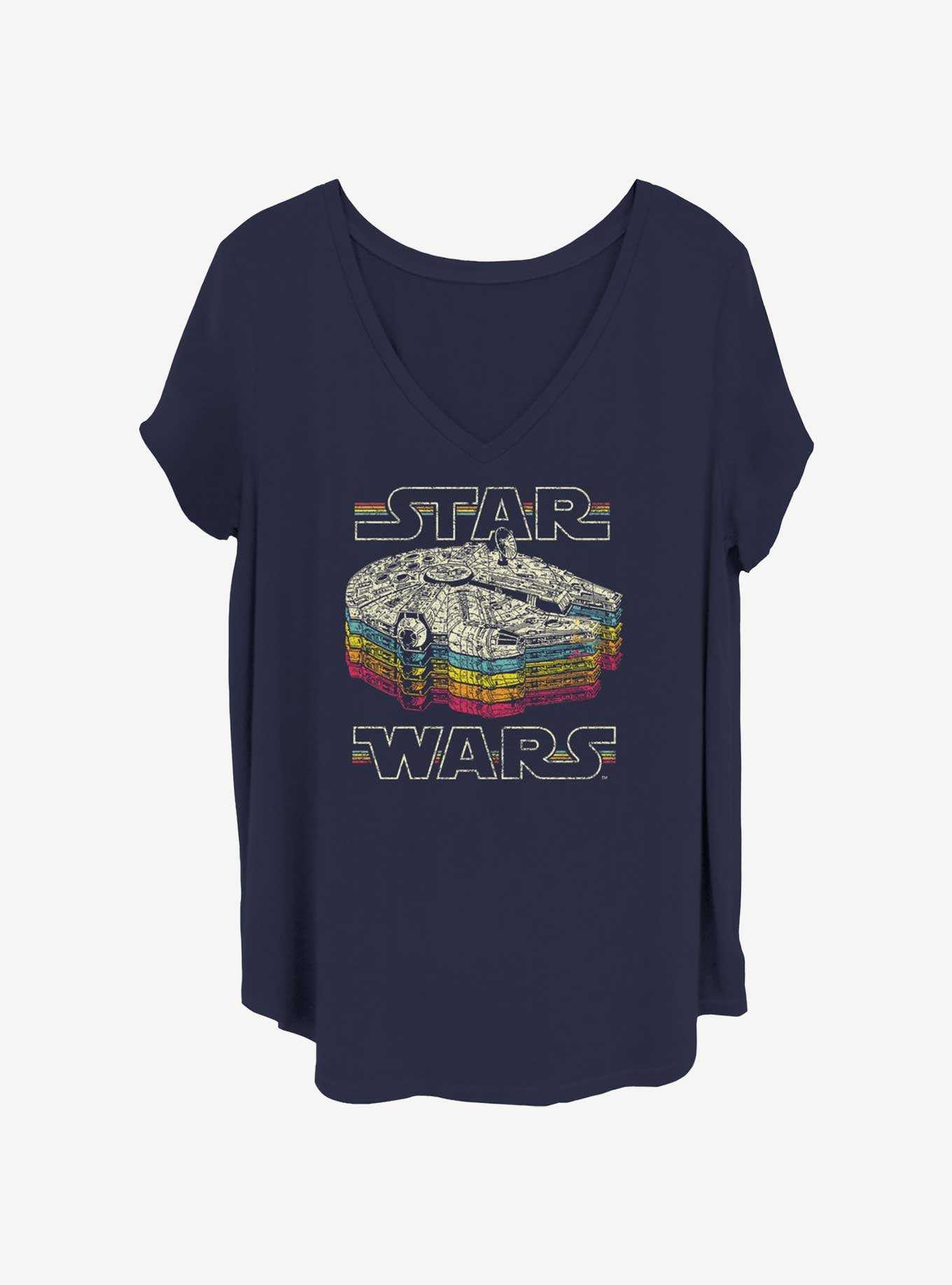 Star Wars Retro Color Womens T-Shirt Plus Size, , hi-res