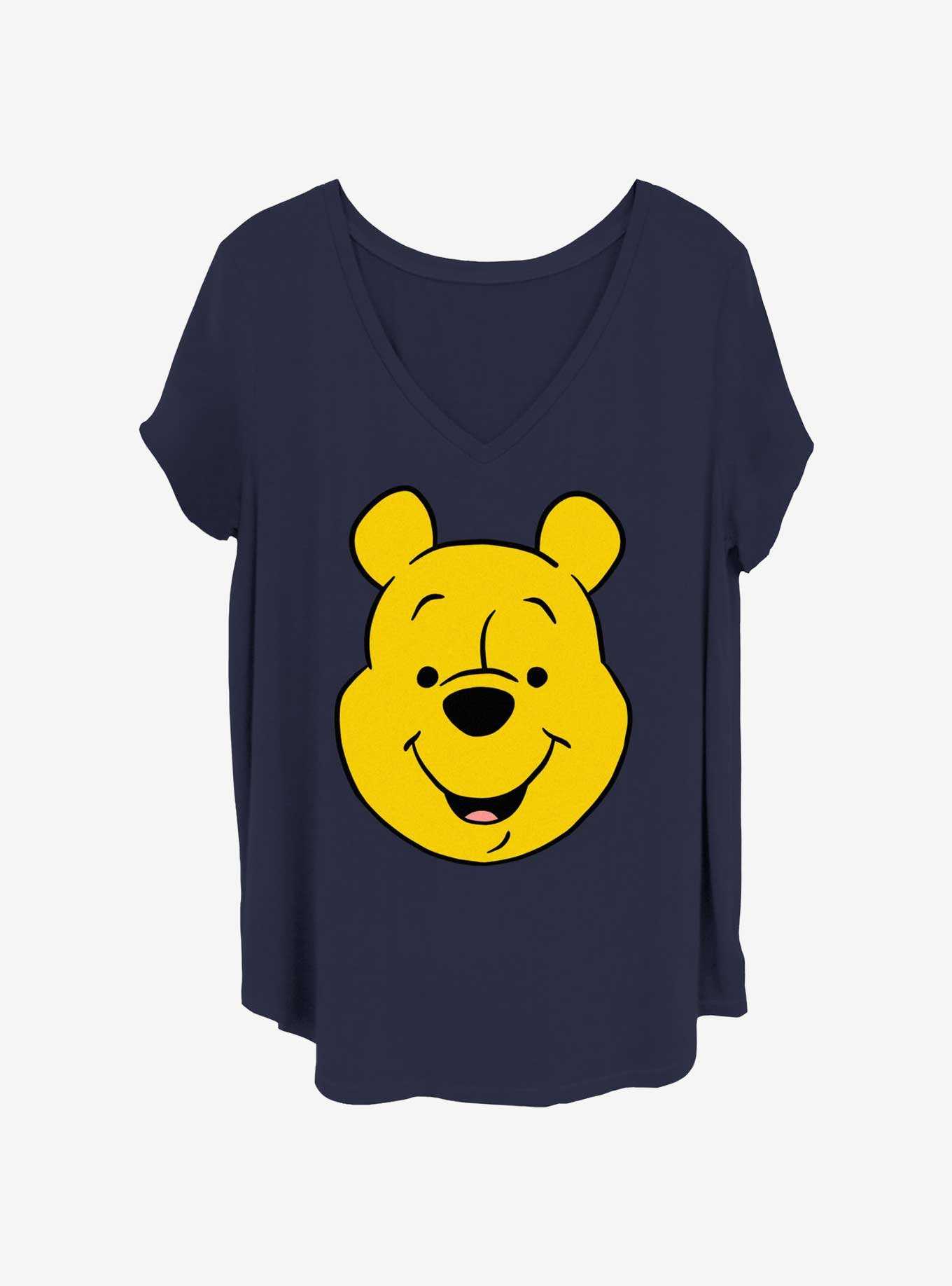 Disney Winnie The Pooh Big Face Womens T-Shirt Plus Size, , hi-res