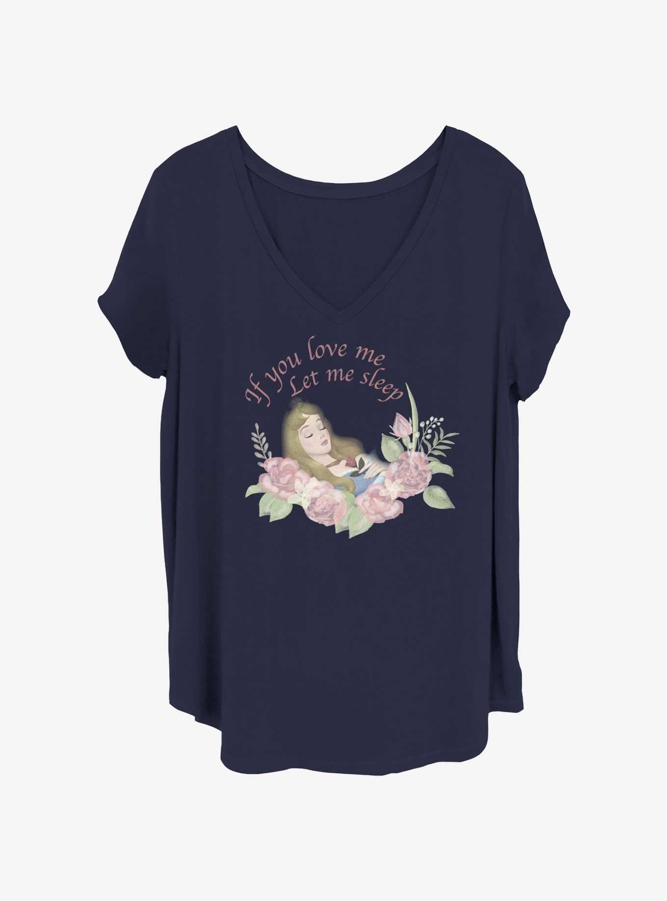 Disney Sleeping Beauty Let Me Sleep Womens T-Shirt Plus Size