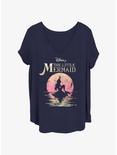 Disney The Little Mermaid Moonlit Ariel Womens T-Shirt Plus Size, NAVY, hi-res