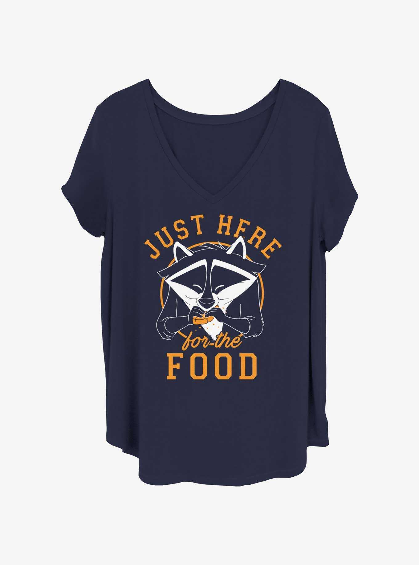Disney Pocahontas Meeko Here For Food Womens T-Shirt Plus Size, , hi-res