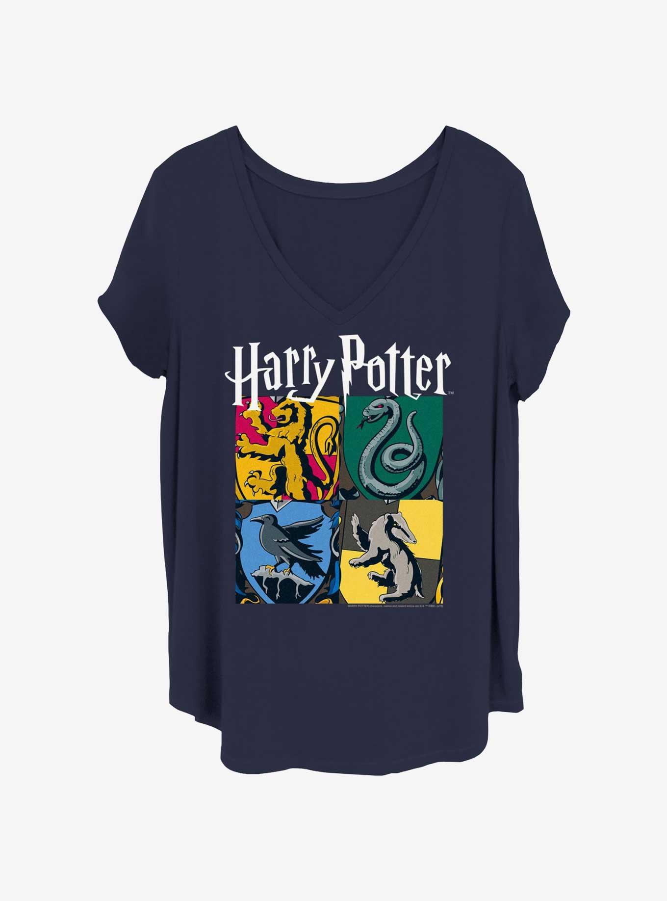 Harry Potter All Hogwarts Houses Womens T-Shirt Plus Size