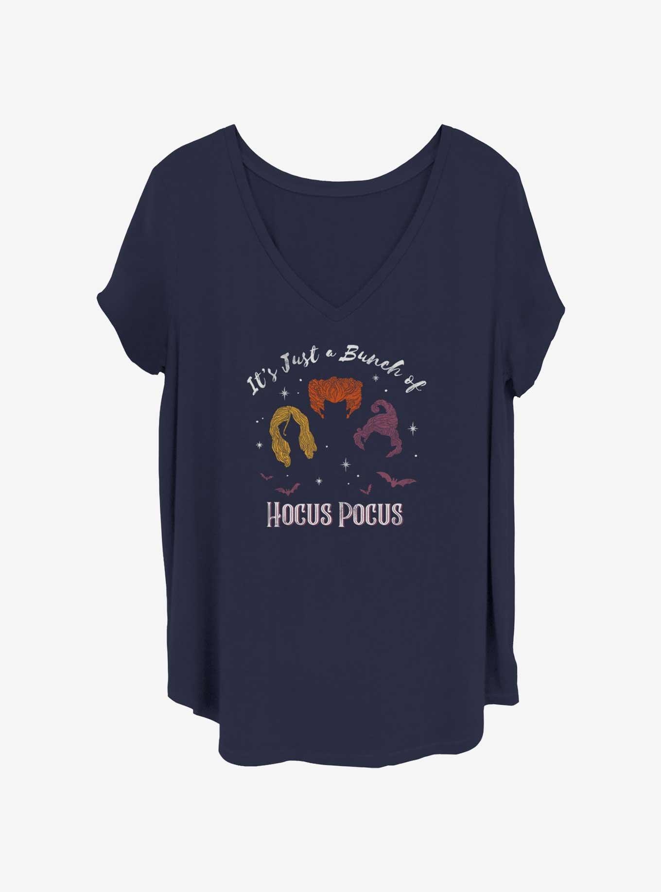 Disney Hocus Pocus Sanderson Sisters Womens T-Shirt Plus Size, NAVY, hi-res