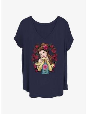 Disney Beauty and the Beast Rose Belle Womens T-Shirt Plus Size, , hi-res