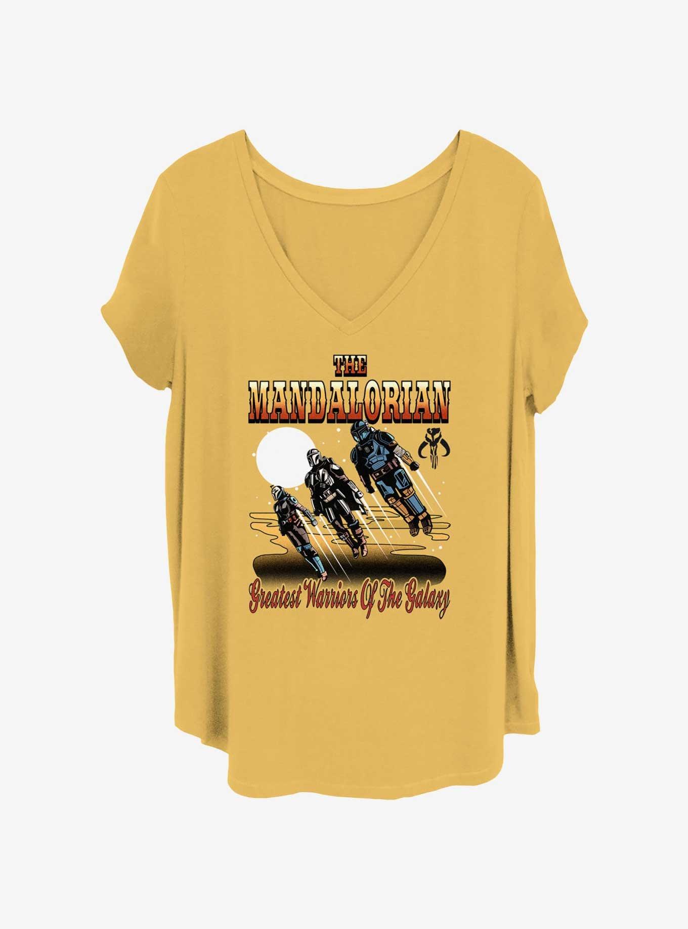 Star Wars The Mandalorian Greatest Warriors Womens T-Shirt Plus Size, OCHRE, hi-res