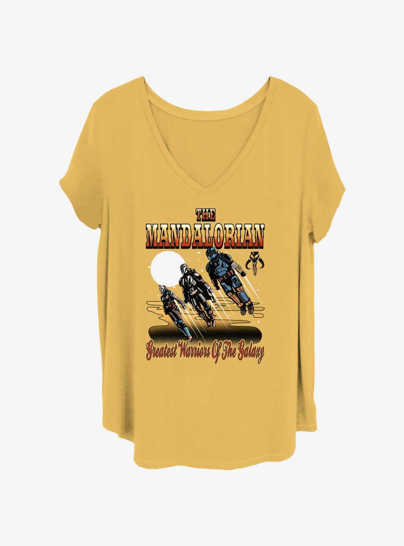 Star Wars The Mandalorian Greatest Warriors Womens T-Shirt Plus Size, , hi-res